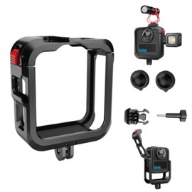 Ferbao Metal Cage for GoPro Max 2,Quick-Release Protective Frame for GoPro Max 2