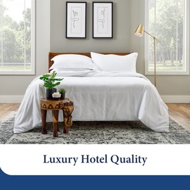 Cosy House Collection Luxury Bamboo Duvet Cover - Ultra Soft Comforter, Duvet, or Quilt Cover - Solid Zippered Duvet Protector for Bed (Single, Dark Teal)