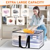 HomeHacks Clear Moving Bags Heavy Duty 6 Pack, Storage Bags