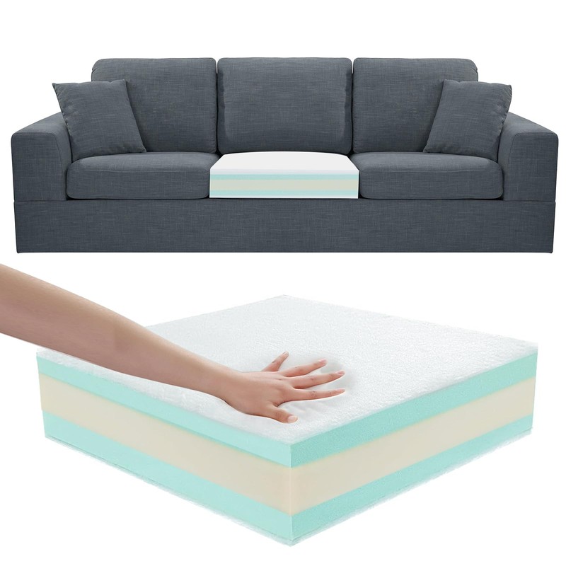 FOUXTEL FOUXTEL Extra Thickness 5 Layer Couch Cushion Replacement, 24"x24"x6"