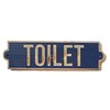 TOILET Natural Wood Plate, Large Size (11.8 inches (30 cm)