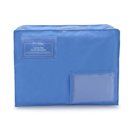 SECURISAC Tamper Evident Seal Cash Bank Bag - Security Tag Audit Trail Chain of Custody Reusable Shippable Clerk Courier Packaging - Weatherproof Waterproof Document Pouch (16"X 12" X 4")