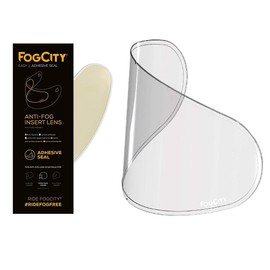 MOTORBIKE HELMETS FOGCITY ANTI-FOG VISOR INSERT Universal Fog Resistant Fits All Non Pinned Open Face And Full Visors Helmet