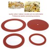 Leftwei 4Pcs Jewelry Rubber Gasket, Rubber Casting Machine Gasket Professional