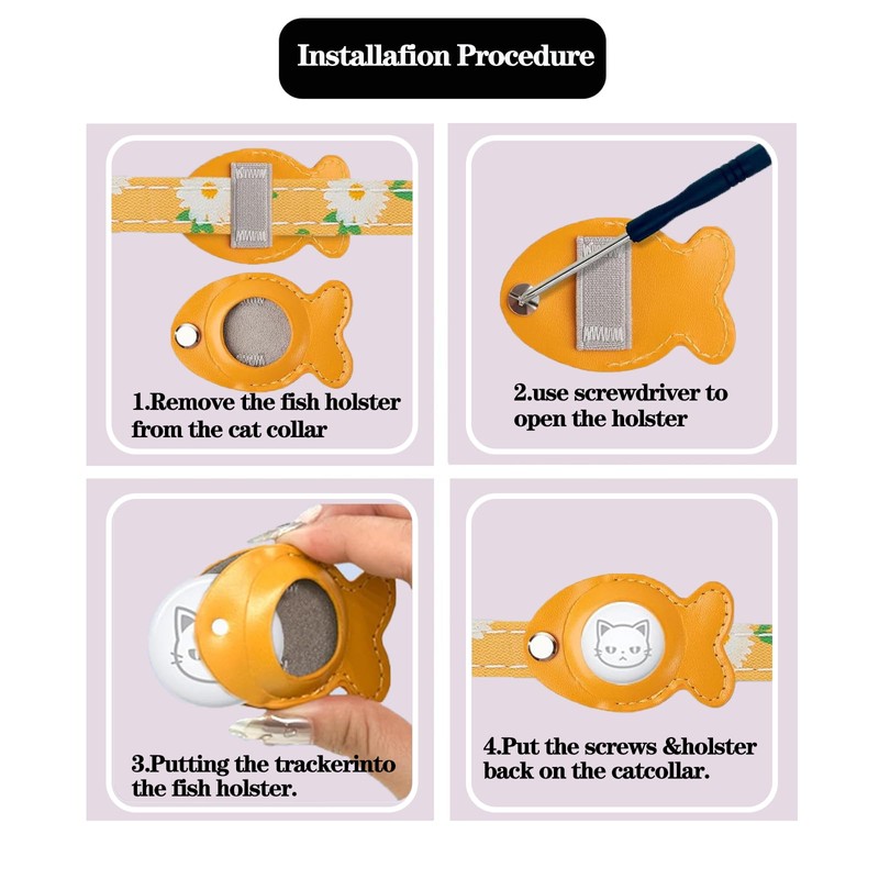 Breakaway Cat Collar, 8-12 in Adjustable Buckle Kitten Collars with