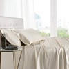 Royal Tradition Viscose from Bamboo Bed Sheets, Queen, Solid Ivory,