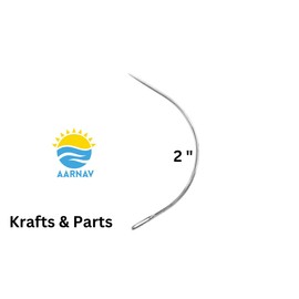 AARNAV 5 x Curved Needle Set 2", 3", 3.5", 4" & 5" Curved Sewing Needle Repair kit *Upholstery* Sewing - Hair Salon Weaving Thread Hair Weave C Type Needle (Set of 5 Curved Needles (2",3",3.5",4",5"))
