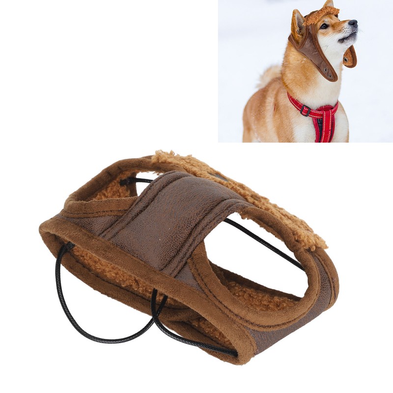 Dog Aviation Hat Soft Warm Adjustable Rope Retro Fashionable Pet