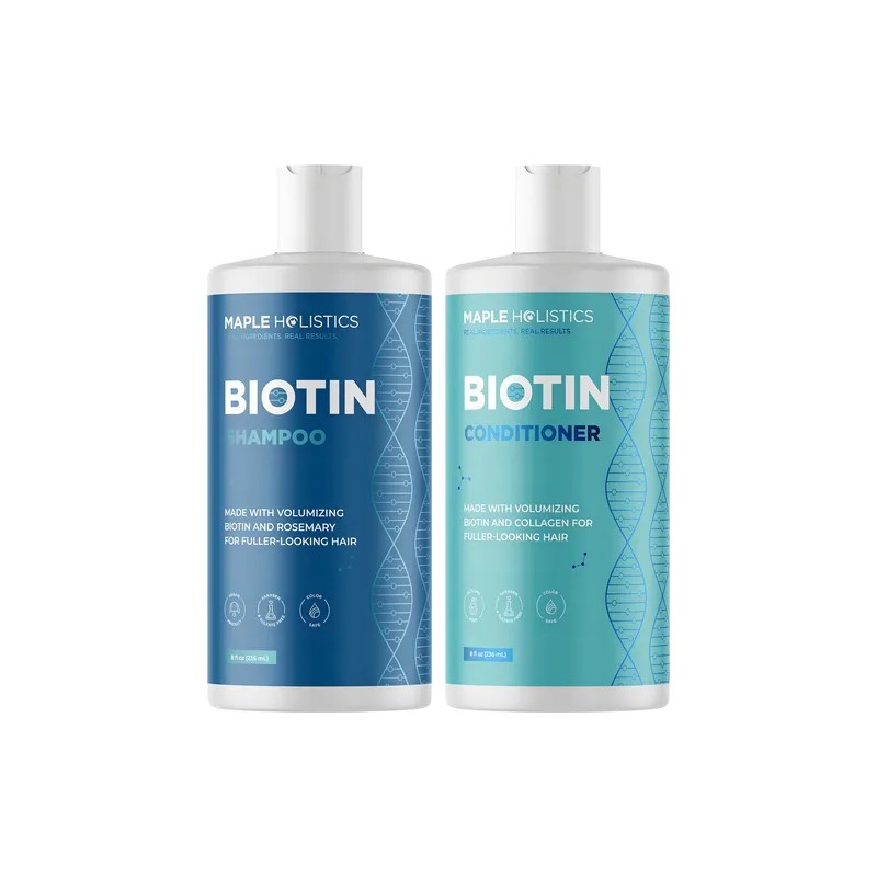 Shampoo Y Acondicionador Biotina Contra Caida Del Cabello