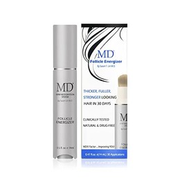 MD Factor Natural Hair Growth Serum | Follicle Energizer Serum - Prevents Thinning Hair & Hair Loss By Stimulating Hair Follicles To Produce Thicker, Fuller Hair (30-Day Supply Per Tube)