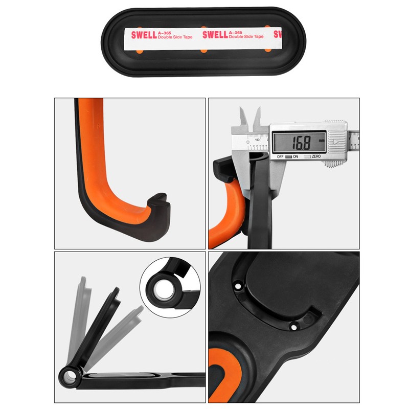 Vertical Bike Wall Hanger Simple Operation Practical Bike Storage Rack