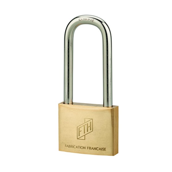 THIRARD 00021014 Cadenas FTH MH2 Padlock, Solid Brass Body and
