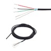 Ogdni 4 Conductor Shielded Wire Guitar Circuit Hookup Wire, Black,