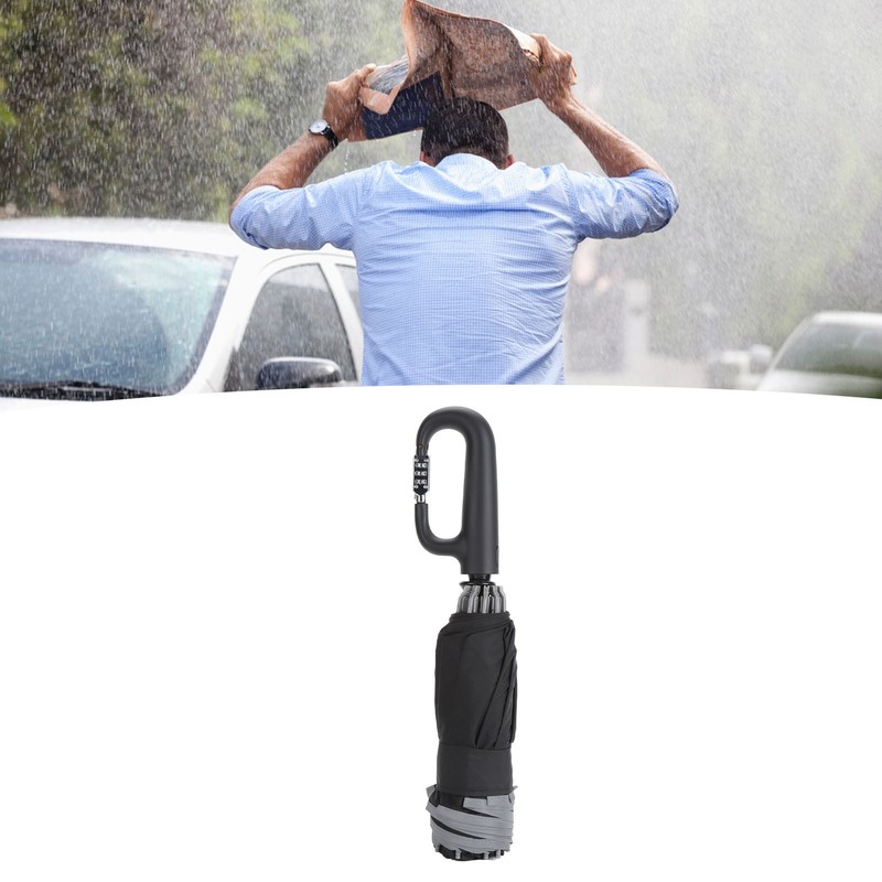 Automatic Umbrella Reflective Safety Strip Ring Buckle Umbrella Windproof Portable