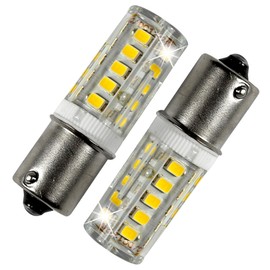 HQRP 2 pack BA15s Bayonet Base 33 LEDs SMD LED Bulb Cool White for #93 1141 1156 1073 1093 1129 Replacement