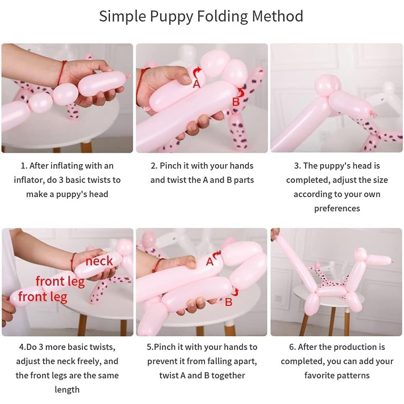 Pack of 200 Modelling Balloons, Long Balloons for Shaping, Long