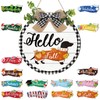 Glenmal 16 Pcs Seasonal Interchangeable Dachshund Door Welcome Sign Cute