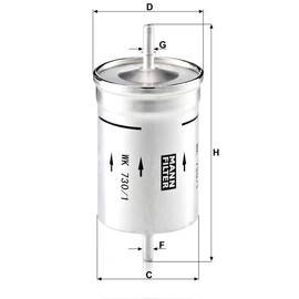 Mann-Filter WK 730/1 Fuel Filter