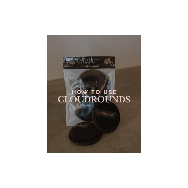 Blend & SNAP Cloud Rounds (2-Pack) – Reusable Makeup Remover