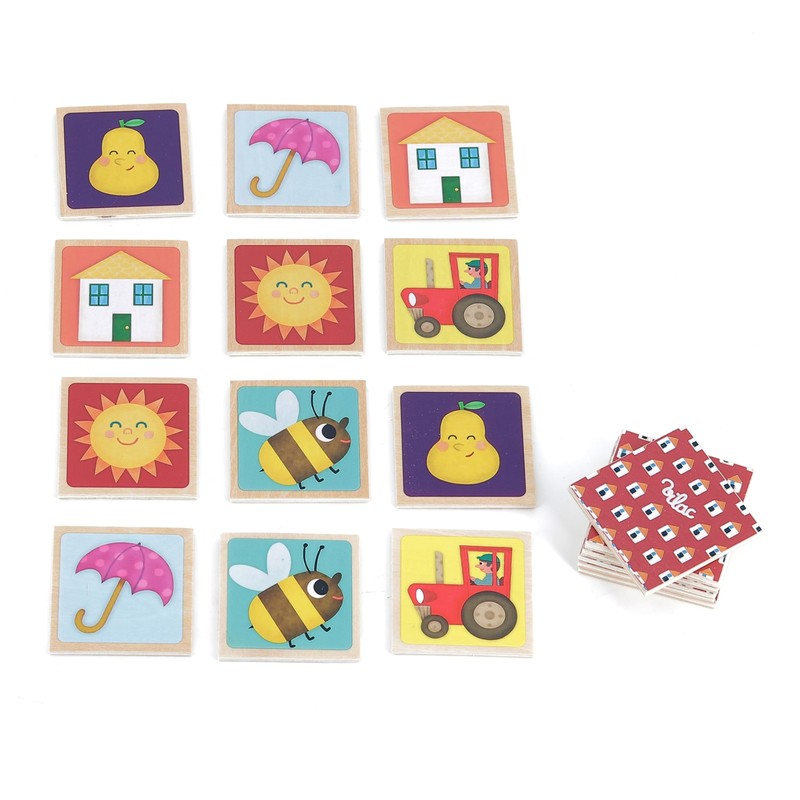 Vilac - 2477S Memo Picture Melcus, Multi-Colour