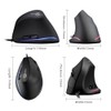 T-20 Mouse Wired Vertical Mouse Ergonomic Rechargeable 4 3200 movement