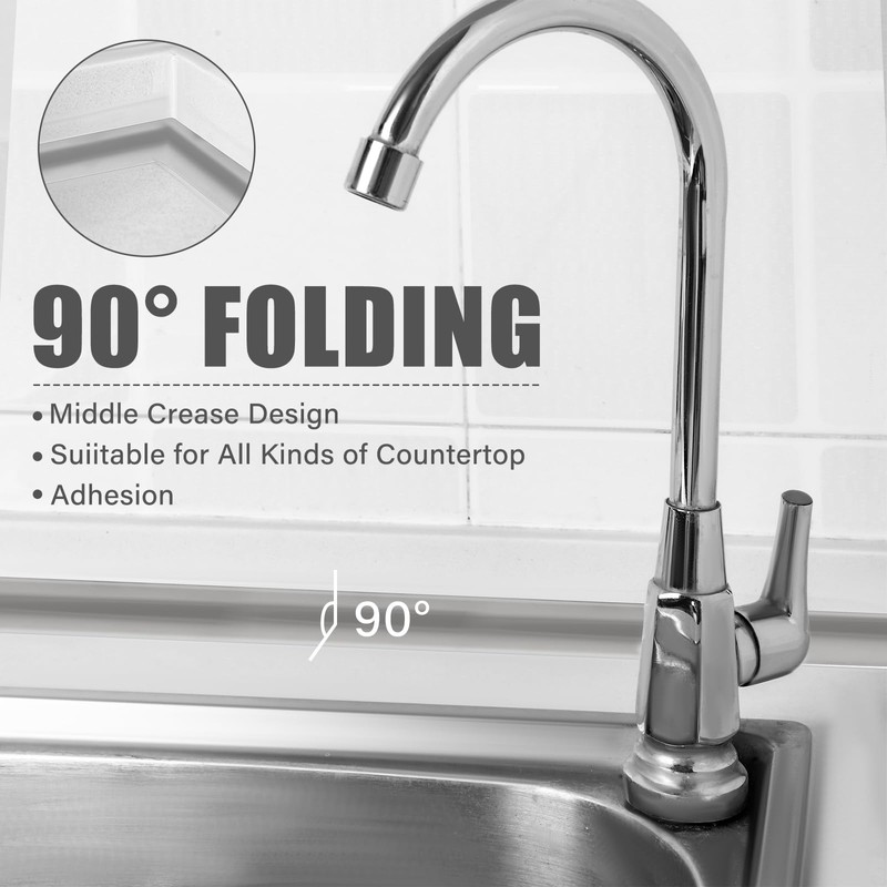 Frienda Grey Caulk Tape 10.5' x 1.5'' Waterproof Self Adhesive
