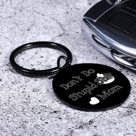 Funny Graduation Gifts for Her Him Son Daughter Dont Do Stupid Sh T Keychain for Kids Girl Boys from Mom Gag Gifts for Adults Young Birthday Basket Stuffers Teen Girls Boy Christmas Stocking Stuffers