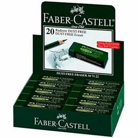 Faber-Castell Dust Free Eraser Green (Pack of 20)