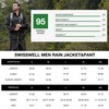 Men's Rain Suit Waterproof Lightweight Hooded Rainwear for Golf, Hiking,