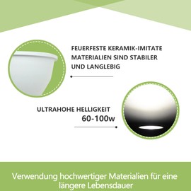 Wenscha Wenscha GU10 LED Warmweiss Glhbirne, 5W Ersetzt 32W Halogenlampen,4000K LED GU10 Naturwei?, Abstrahlwinkel 120 Flimmerfrei Strahler, Nicht Dimmbar Reflektorlampen, 10er-Pack (Naturwei?)