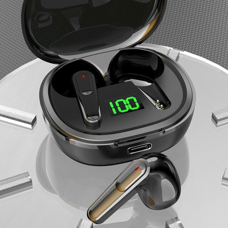 Voice Translator Earphones, Noise Cancellation, Real-time Translation Translator Device, Supports