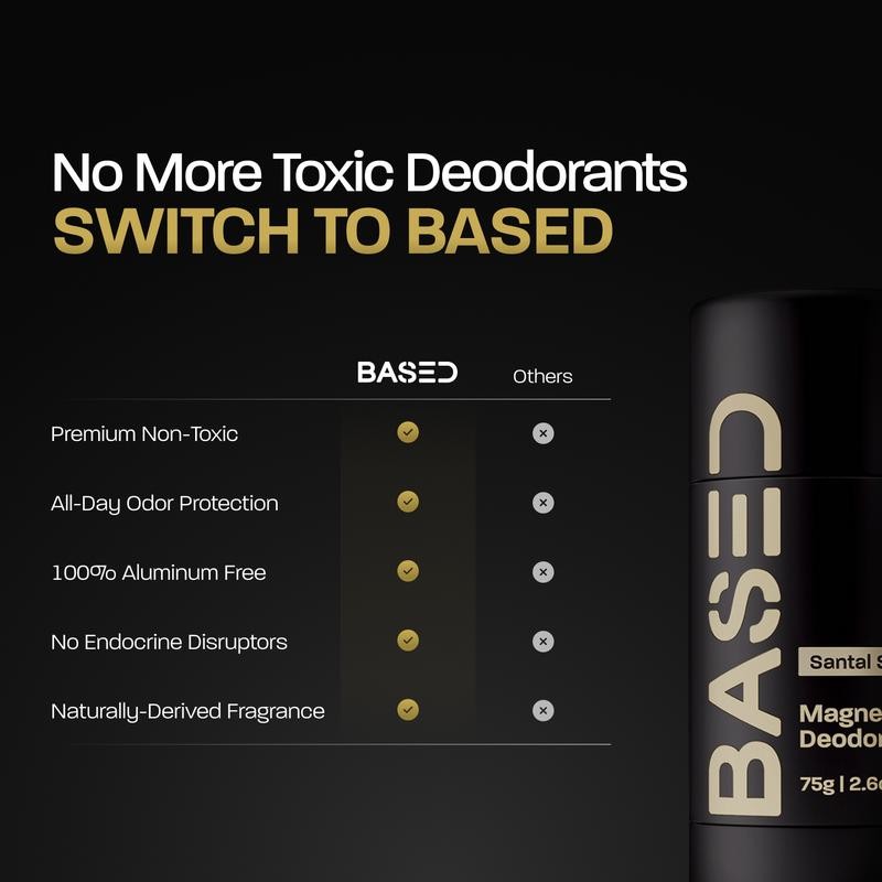 BASED High Performance Deodorant | Aluminum Free | 24 Hour