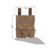 Greenburry Vintage Biker Leather Belt Bag Waist Bag Bum Bag