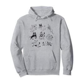 Dog Lovers Funny Dogs Playing Cute Pullover Hoodie