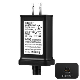 Enhon 29V 18W Class 2 LED Power Supply, UL Listed TS-18W29V Transformer Replacement, IP44 Waterproof Low Voltage Christmas Tree US Plug Adapter for String Light and Xmas Tree Light