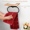 TocTen Hand Towel Holder for Bathroom Wall Mount Towel Ring