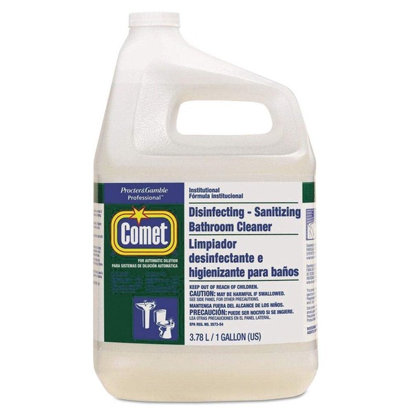 Comet 22570Ct Disinfecting-Sanitizing Bathroom Cleaner, One Gallon Bottle, 3/Carton