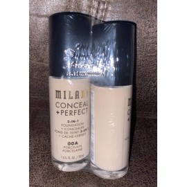 Milani x2 Milani PORCELAIN 00A Conceal + Perfect 2-in-1 Foundation + Concealer 1oz