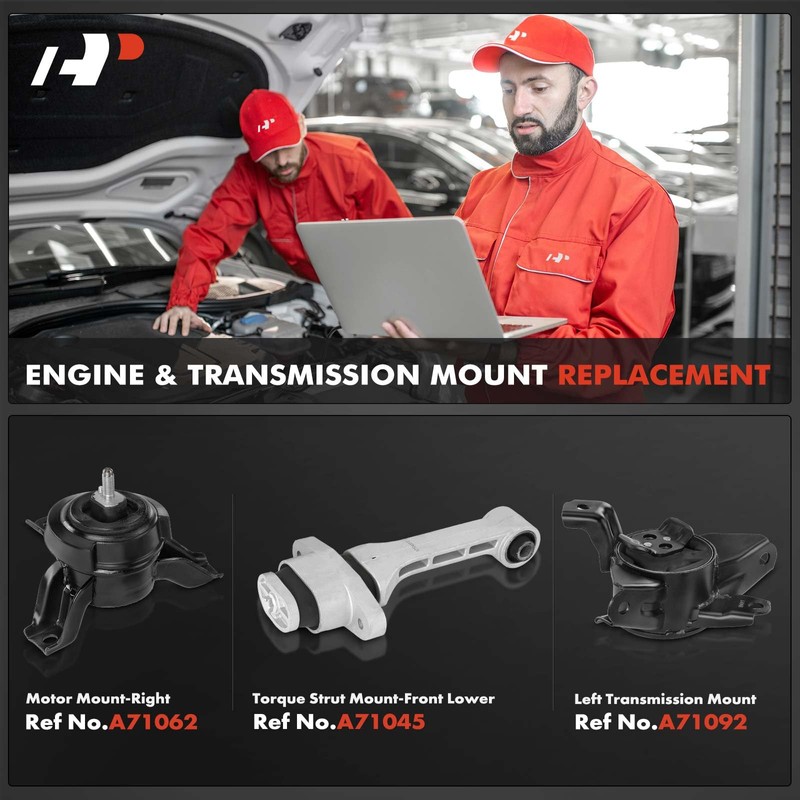 A-Premium 3PCS Engine Motor Mount and Transmission Mount and Torque