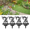 4pcs Gnome Plant Markers Rustproof Metal Plant Labels Fruits Vegetable