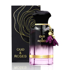 AHMED Oud & Roses 60mL Unisex Oriental Perfume for Men and Women a Woody Floral Oriental Fragrance with Oudh (Frankincense) and Rose Accords