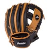Franklin Sports RTP Teeball Performance Handschuhe (24,1 cm), Schwarz/Braun