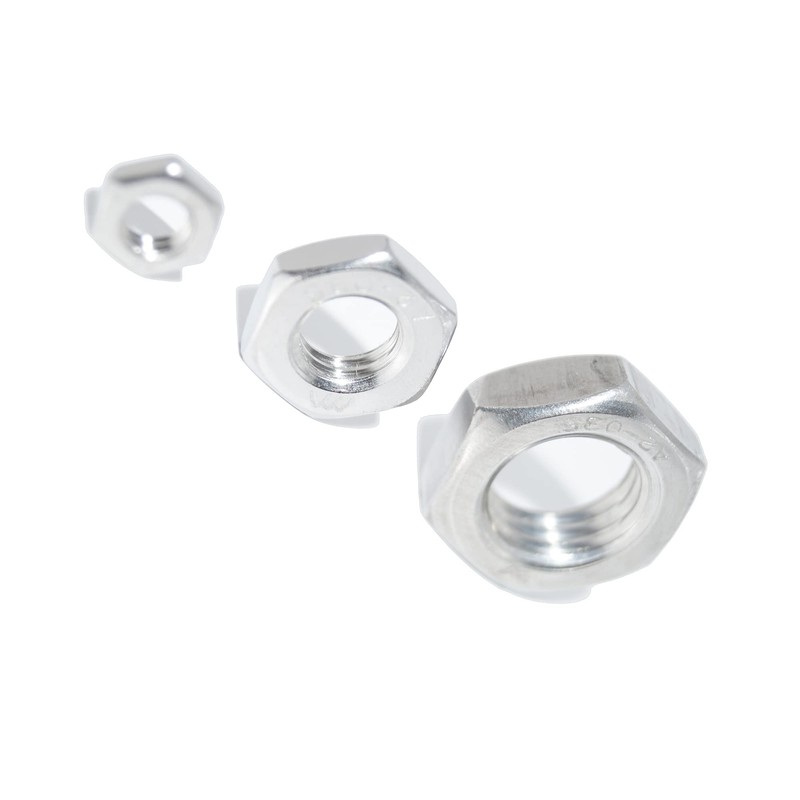 Hex Nuts M12 Pack of 6 Low Form DIN 439