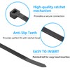 Eletoo Eletoo 8 Inch Black Zip Ties (1200 Pack), 35