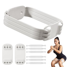 Adjustable Booty Bands-Resistance Bands for Legs Working Out-10/20/30lbs Exercise Workout Band with Carry Bag for Women & Men Physical Therapy, Home Fitness, Strength Training, Yoga (Gray)