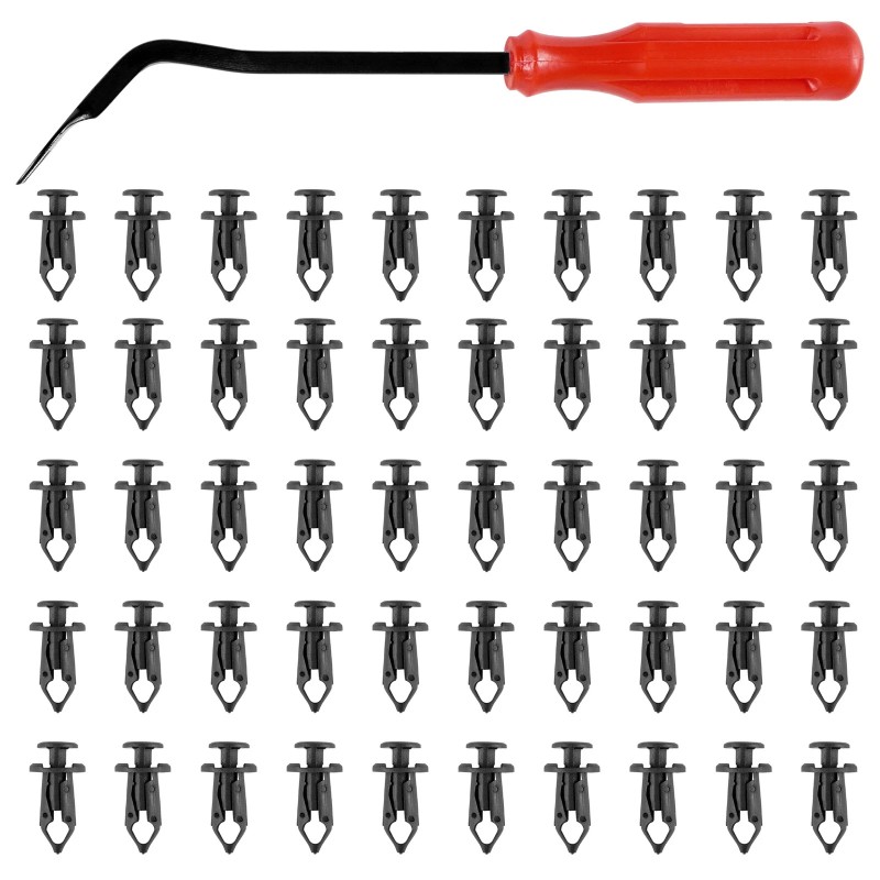 Caltric 50 Fender Rivet Clips w/ Tool for Polaris General