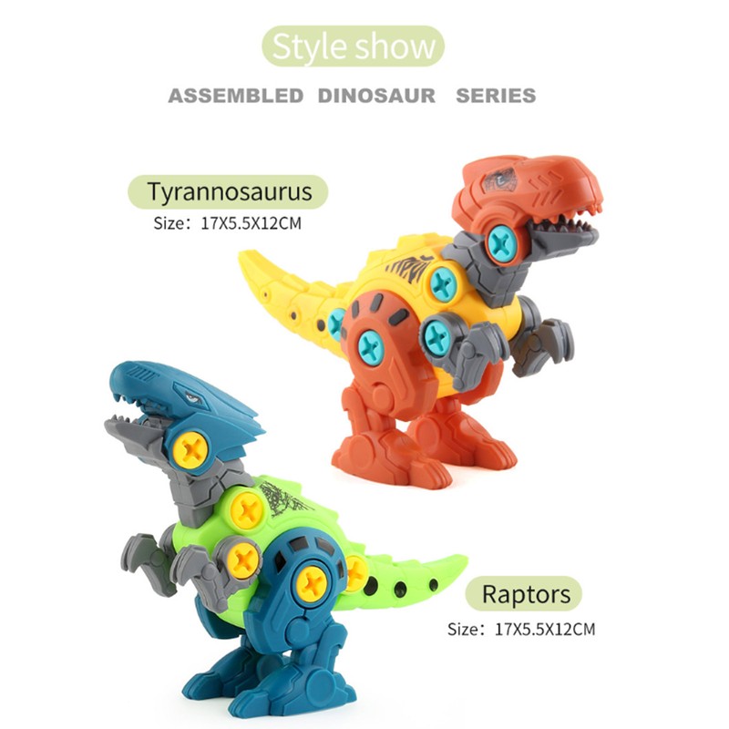 Kids Disassemble Dinosaur Set Flexible Improve Imagination Educational Dinosaur Blocks