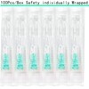 100 Pcs 21Ga 1 Inch/25mm Lab Dispensing Needle Luer Lock,