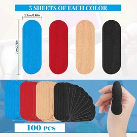 Bowling Thumb Tape Bowling Finger Tape, 100Pcs Elastic Bowling Tape Bowling Protective Performance Tape Bowling Ball Tape,Protective Bowling Tapes Bowling Ball Thumb Strips,Bowling Finger Tape Patch