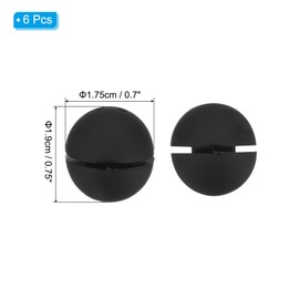 PATIKIL Tennis Vibration Dampener 0.7 Inch, 6 Pack Silicone Tennis Racket Shock Absorber Racket String Damping for Tennis Racquet, Yellow